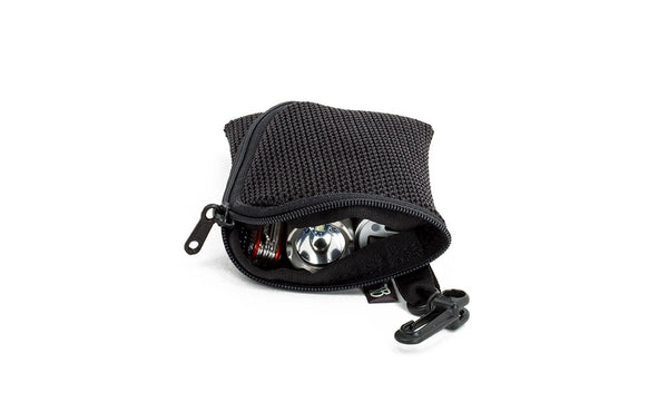 A partially open Mesh Mini Ghost Whale Pouch.